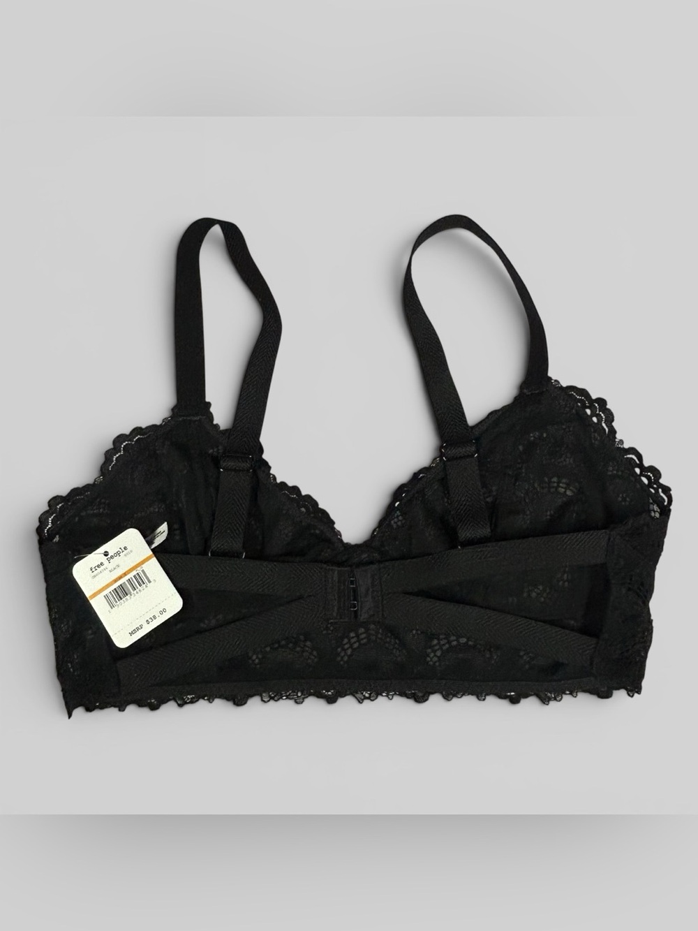 Intimately Free People Black Lace Bralette NWT Size Small Romantic Boho Lingerie - Picture 4 of 7